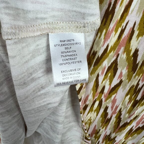 NWOT Daniel Rainn Abstract Print Sleeveless Top Plus Size 3X NEW - Picture 5 of 9